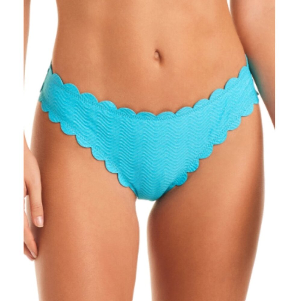 Jessica Simpson Women's XL Scalloped-Edge Bikini in Paradise Sky